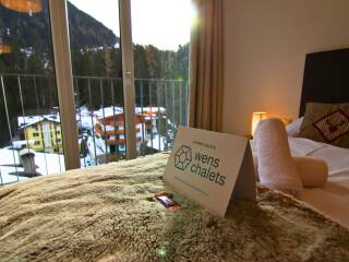 11. Catered chalet Gabl Sankt Anton Kamer met uitzicht